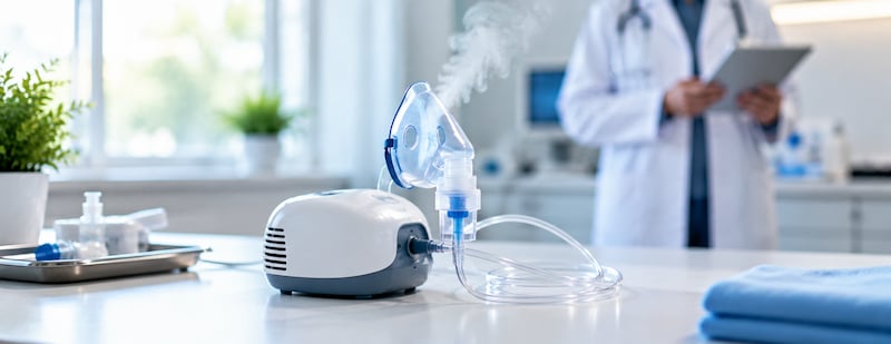 Nebulizer mask for respiratory treatment